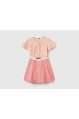 خرید مستقیم از ترکیه و ترندیول لباس دخترانه برند بنتتون United Colors of Benetton با کد 223P47KTCV01B