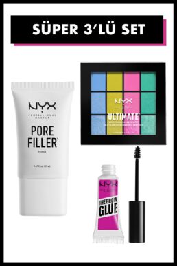 خرید مستقیم از ترکیه و ترندیول ست آرایشی  برند آرایش حرفه ای NYX NYX Professional Makeup با کد PKTNYMFFRPLTMKSET