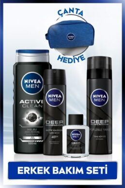 خرید مستقیم از ترکیه و ترندیول دئودورانت مردانه برند نیووا Nivea با کد SET.NVE.883