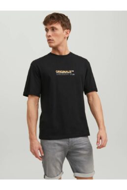 خرید مستقیم از ترکیه و ترندیول تیشرت مردانه برند جک اند جونز Jack & Jones با کد 12235278-Siyah