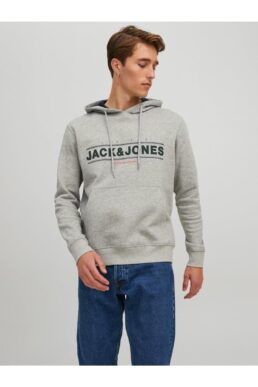 خرید مستقیم از ترکیه و ترندیول سویشرت مردانه برند جک اند جونز Jack & Jones با کد 3KESWBS33828GRI