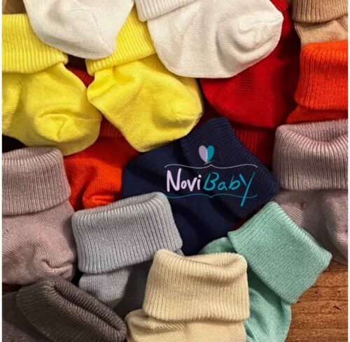 جوراب نوزاد پسرانه برند  Novibaby اصل NBBBC12 photo review