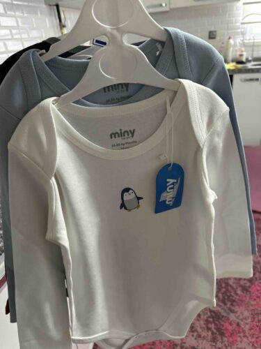 بادی نوزاد زیردکمه دار پسرانه برند  Miny Center اصل MNT23E510 photo review