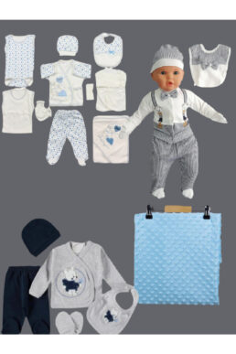 خرید مستقیم از ترکیه و ترندیول لباس خروجی بیمارستان نوزاد پسرانه – دخترانه برند  baby kids colors با کد BKC4'LÜSET01