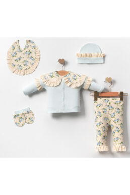 خرید مستقیم از ترکیه و ترندیول لباس خروجی بیمارستان نوزاد دخترانه برند  minicayzen با کد AP2062