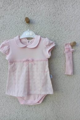 خرید مستقیم از ترکیه و ترندیول بادی نوزاد زیردکمه دار دخترانه برند  Elci Baby با کد BBD-1531407-246738