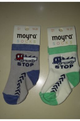 خرید مستقیم از ترکیه و ترندیول جوراب نوزاد پسرانه برند  Moyra Socks با کد 6870