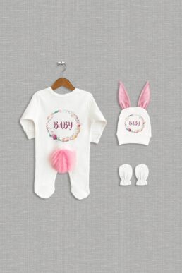 خرید مستقیم از ترکیه و ترندیول لباس خروجی بیمارستان نوزاد دخترانه برند  bebeqon با کد BBQN4038
