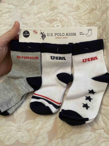 ست نوزادی دخترانه برند رولی پولی U.S. Polo Assn. اصل USB964-B photo review