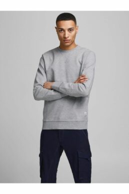 خرید مستقیم از ترکیه و ترندیول بافت و پلیور مردانه برند جک اند جونز Jack & Jones با کد 12181903-Light Grey