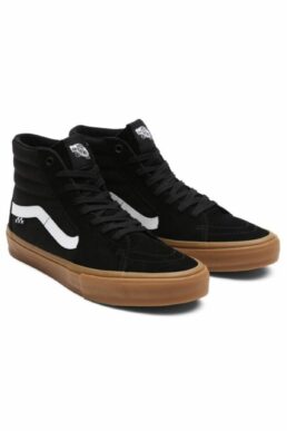 خرید مستقیم از ترکیه و ترندیول کفش کژوال مردانه برند ونس Vans با کد vans-skate-sk8-hi-blk-gum-ayakkabi-vn0a5