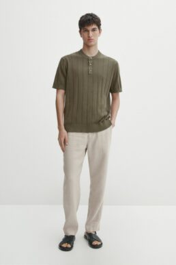 خرید مستقیم از ترکیه و ترندیول تیشرت یقه پلو مردانه برند ماسیمودوتی Massimo Dutti با کد 920400