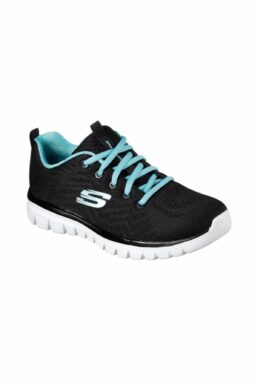 خرید مستقیم از ترکیه و ترندیول اسنیکر زنانه برند اسکیچرز Skechers با کد 12615 BKTQ