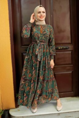 خرید مستقیم از ترکیه و ترندیول لباس بلند – لباس مجلسی زنانه برند نوا استایل Neva Style با کد VMK-7644