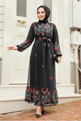 خرید مستقیم از ترکیه و ترندیول لباس بلند – لباس مجلسی زنانه برند نوا استایل Neva Style با کد ANT-23233