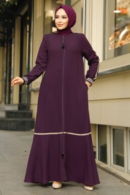 خرید مستقیم از ترکیه و ترندیول مانتو یا عبا زنانه برند نوا استایل Neva Style با کد GUZ-62101