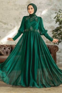 خرید مستقیم از ترکیه و ترندیول لباس بلند – لباس مجلسی زنانه برند نوا استایل Neva Style با کد FY-25822