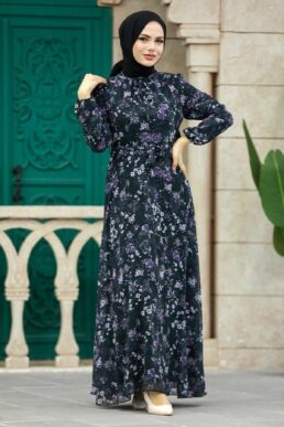 خرید مستقیم از ترکیه و ترندیول لباس بلند – لباس مجلسی زنانه برند نوا استایل Neva Style با کد ARM-279044