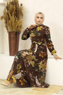 خرید مستقیم از ترکیه و ترندیول لباس بلند – لباس مجلسی زنانه برند نوا استایل Neva Style با کد OZD-27942