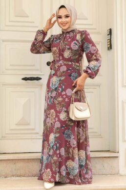 خرید مستقیم از ترکیه و ترندیول لباس بلند – لباس مجلسی زنانه برند نوا استایل Neva Style با کد ARM-279083