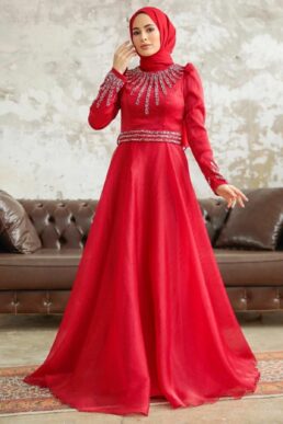 خرید مستقیم از ترکیه و ترندیول لباس بلند – لباس مجلسی زنانه برند نوا استایل Neva Style با کد OZD-3774