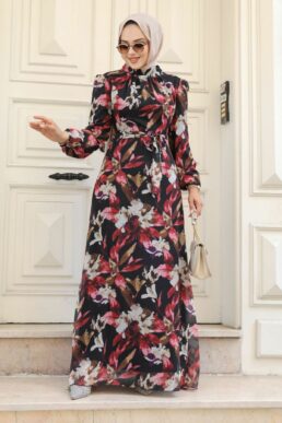 خرید مستقیم از ترکیه و ترندیول لباس بلند – لباس مجلسی زنانه برند نوا استایل Neva Style با کد OZD-27941