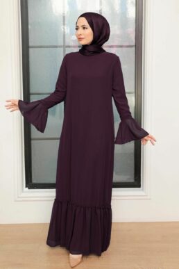 خرید مستقیم از ترکیه و ترندیول لباس بلند – لباس مجلسی زنانه برند نوا استایل Neva Style با کد ARM-5729