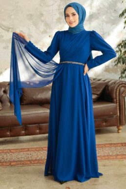 خرید مستقیم از ترکیه و ترندیول لباس بلند – لباس مجلسی زنانه برند نوا استایل Neva Style با کد ARM-5737