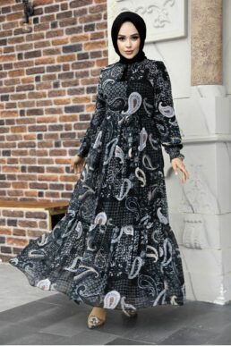 خرید مستقیم از ترکیه و ترندیول لباس بلند – لباس مجلسی زنانه برند نوا استایل Neva Style با کد OZD-33561