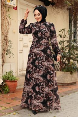 خرید مستقیم از ترکیه و ترندیول لباس بلند – لباس مجلسی زنانه برند نوا استایل Neva Style با کد ARM-279081