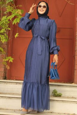 خرید مستقیم از ترکیه و ترندیول لباس بلند – لباس مجلسی زنانه برند نوا استایل Neva Style با کد OZD-39651