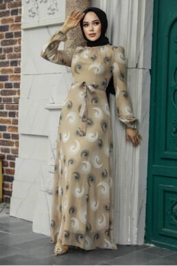 خرید مستقیم از ترکیه و ترندیول لباس بلند – لباس مجلسی زنانه برند نوا استایل Neva Style با کد OZD-27945