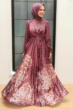 خرید مستقیم از ترکیه و ترندیول لباس بلند – لباس مجلسی زنانه برند نوا استایل Neva Style با کد OZD-3432