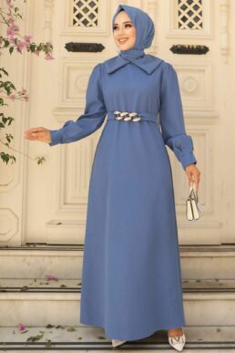 خرید مستقیم از ترکیه و ترندیول لباس بلند – لباس مجلسی زنانه برند نوا استایل Neva Style با کد NWK-3420