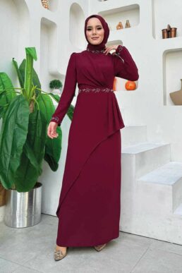 خرید مستقیم از ترکیه و ترندیول لباس بلند – لباس مجلسی زنانه برند بیم مد Bym Fashion با کد 3874