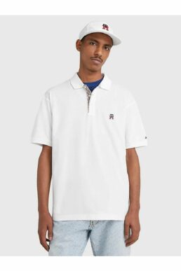 خرید مستقیم از ترکیه و ترندیول تیشرت یقه پلو مردانه برند تامی هیلفیگر Tommy Hilfiger با کد MW0MW30785YBR