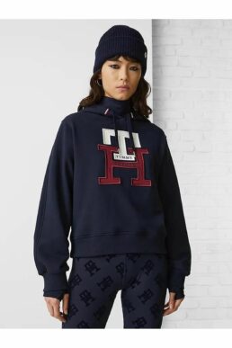 خرید مستقیم از ترکیه و ترندیول سویشرت زنانه برند تامی هیلفیگر Tommy Hilfiger با کد WW0WW37441DW5