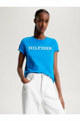 خرید مستقیم از ترکیه و ترندیول تیشرت زنانه برند تامی هیلفیگر Tommy Hilfiger با کد WW0WW40057CZU