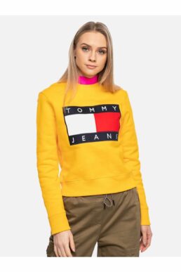 خرید مستقیم از ترکیه و ترندیول سویشرت زنانه برند تامی هیلفیگر Tommy Hilfiger با کد dw0dw07414zcm