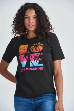 خرید مستقیم از ترکیه و ترندیول تیشرت زنانه برند موسچینو Moschino با کد W4H0609M3876_0003