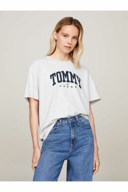 خرید مستقیم از ترکیه و ترندیول تیشرت زنانه برند تامی هیلفیگر Tommy Hilfiger با کد DW0DW18403P08