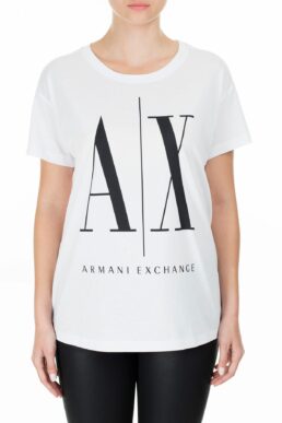 خرید مستقیم از ترکیه و ترندیول تیشرت زنانه برند آرمانی اکسچنج Armani Exchange با کد 8NYTCX YJG3Z 5100