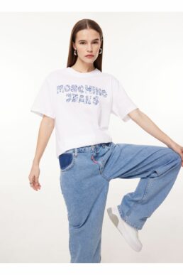 خرید مستقیم از ترکیه و ترندیول تیشرت زنانه برند  Moschino Jeans با کد 5003090155