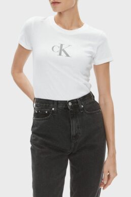 خرید مستقیم از ترکیه و ترندیول تیشرت زنانه برند کلوین کلاین Calvin Klein با کد J20J222961 YAF