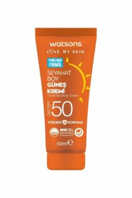 خرید مستقیم از ترکیه و ترندیول ضد آفتاب بدن زنانه – مردانه برند واتسون Watsons با کد Watsons Seyahat Boy SPF 50 Güneş Kremi