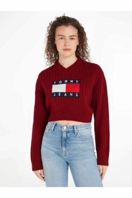 خرید مستقیم از ترکیه و ترندیول سویشرت زنانه برند تامی هیلفیگر Tommy Hilfiger با کد DW0DW18528XKG