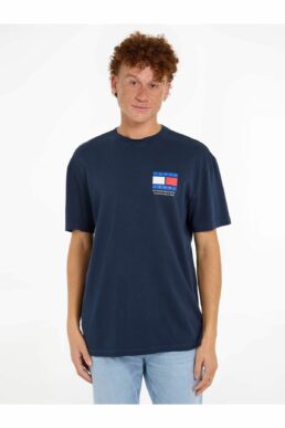 خرید مستقیم از ترکیه و ترندیول تیشرت مردانه برند تامی هیلفیگر Tommy Hilfiger با کد DM0DM18552C1G