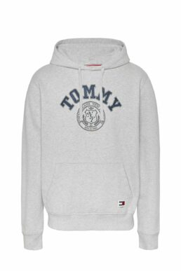 خرید مستقیم از ترکیه و ترندیول سویشرت مردانه برند تامی هیلفیگر Tommy Hilfiger با کد DM0DM19235-GRI