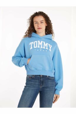 خرید مستقیم از ترکیه و ترندیول سویشرت زنانه برند تامی هیلفیگر Tommy Hilfiger با کد DW0DW19291C15