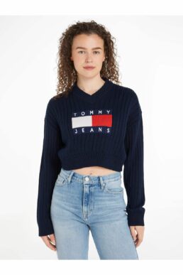 خرید مستقیم از ترکیه و ترندیول سویشرت زنانه برند تامی هیلفیگر Tommy Hilfiger با کد DW0DW18528C1G